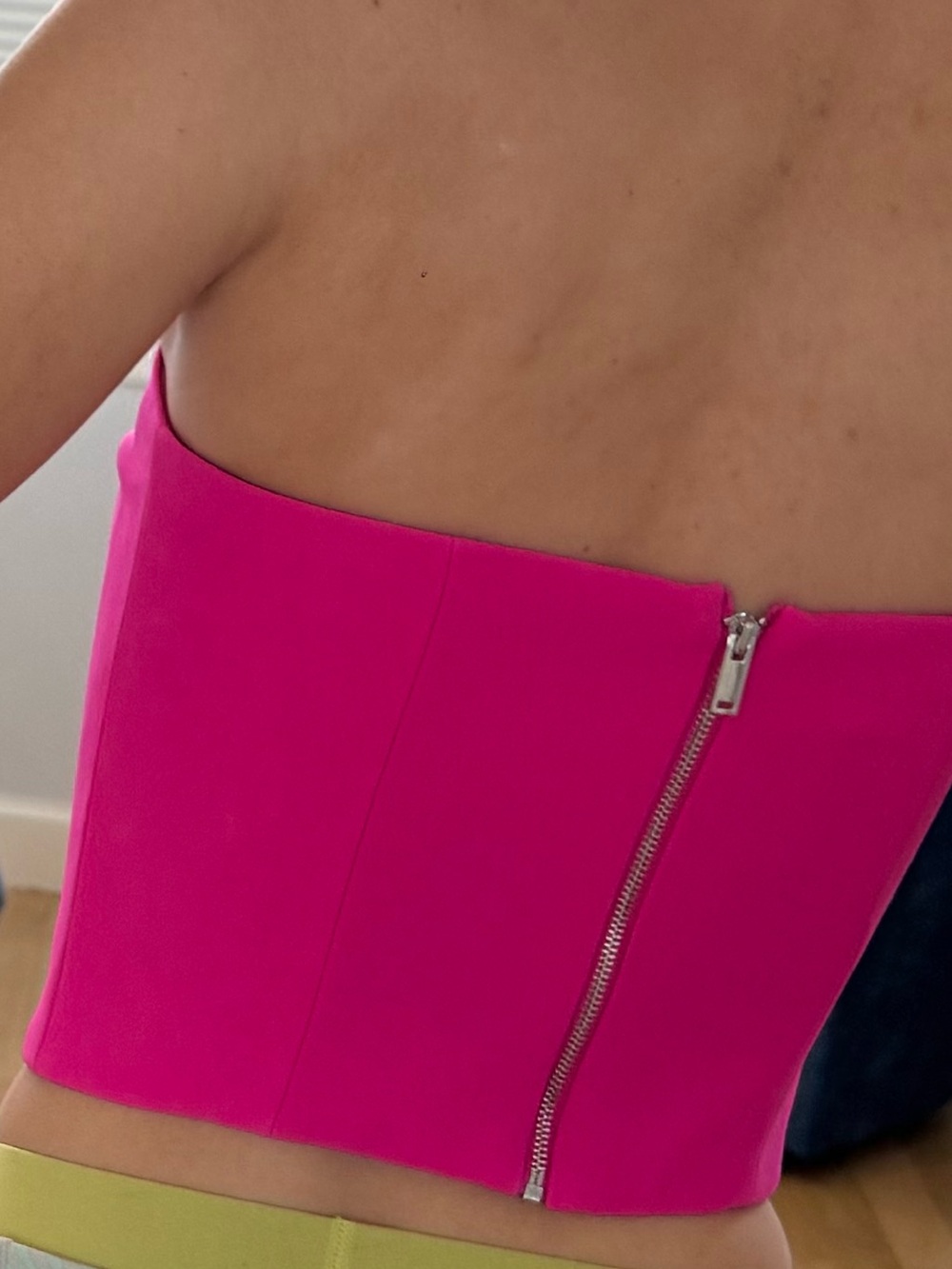 NWT Generation Love MAGENTA GISELLE BOW BUSTIER TOP size 2 - Picture 4 of 10